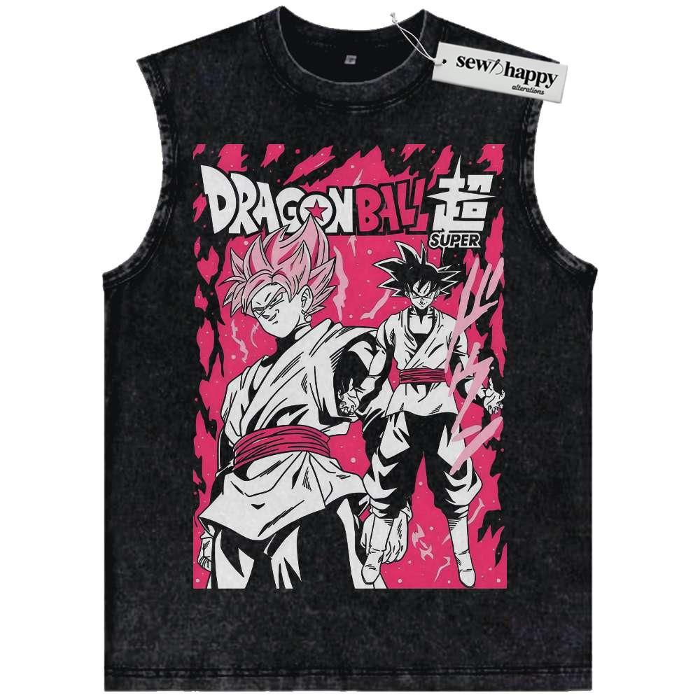 Wash Tank Top Goku Black Tank Top, Dragon Ball Tank Top, DBZ Tank Top, Anime Tank Top, Vintage Tank Top