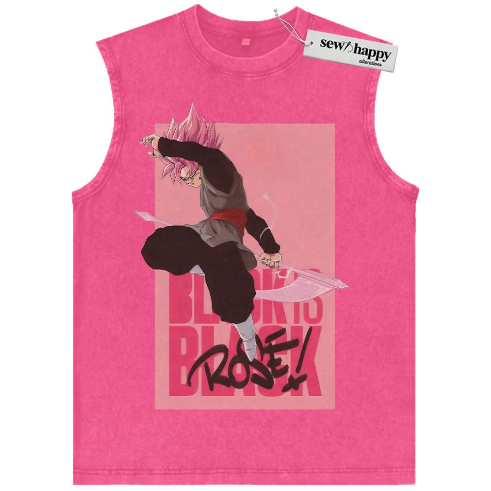 Wash Tank Top Goku Black Tank Top, Dragon Ball Tank Top, DBZ Tank Top, Anime Tank Top, Vintage Tank Top