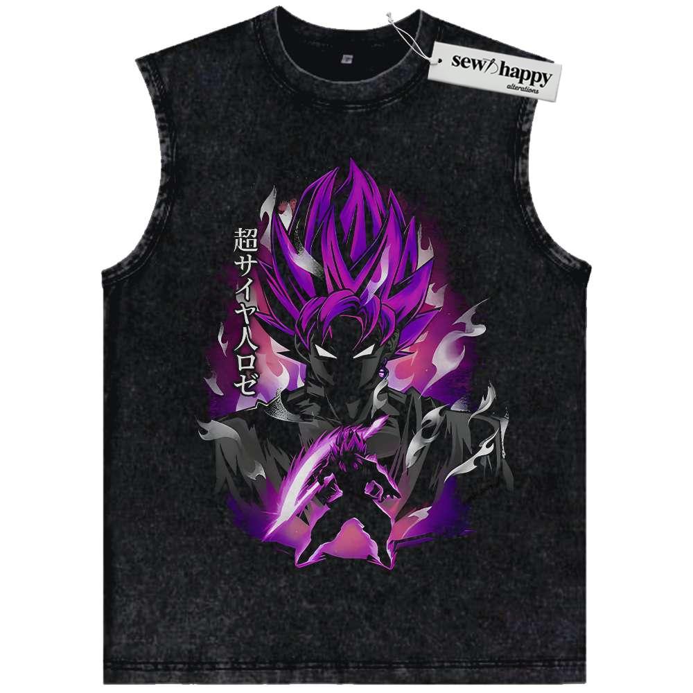 Wash Tank Top Goku Black Tank Top, Dragon Ball Z Tank Top, DBZ Tank Top, Anime Tank Top, Vintage Tank Top