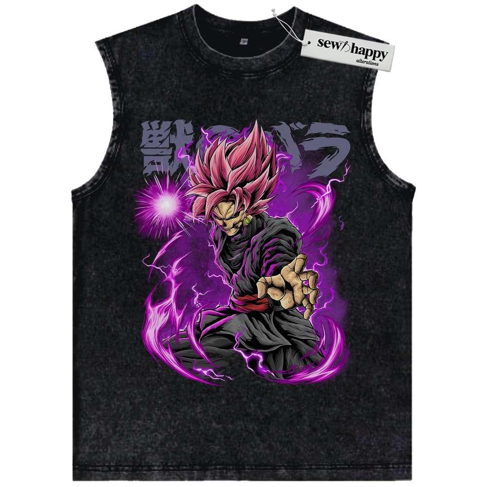Wash Tank Top Goku Black Tank Top, Dragon Ball Z Tank Top, DBZ Tank Top, Anime Tank Top, Vintage Tank Top