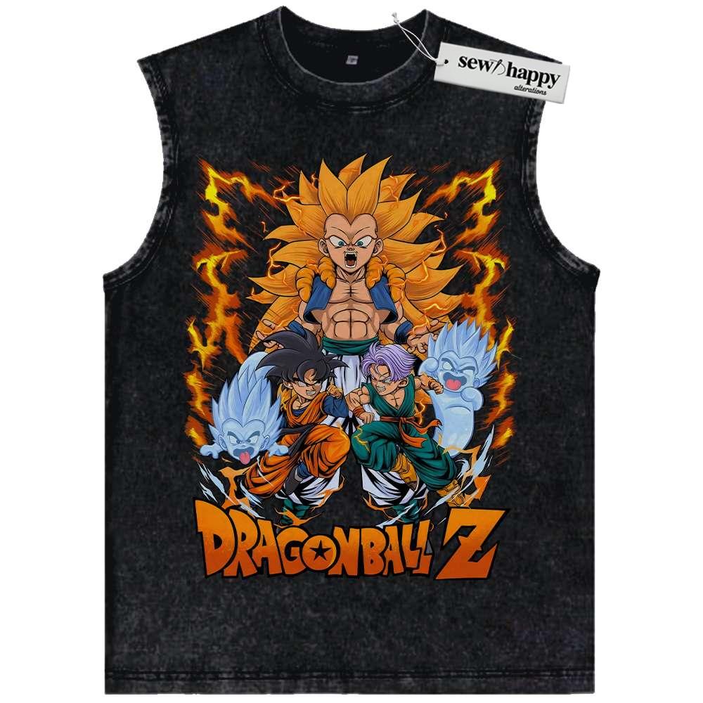 Wash Tank Top Gotenks Tank Top, Dragon Ball Z Tank Top, DBZ Tank Top, Anime Tank Top, Vintage Tank Top