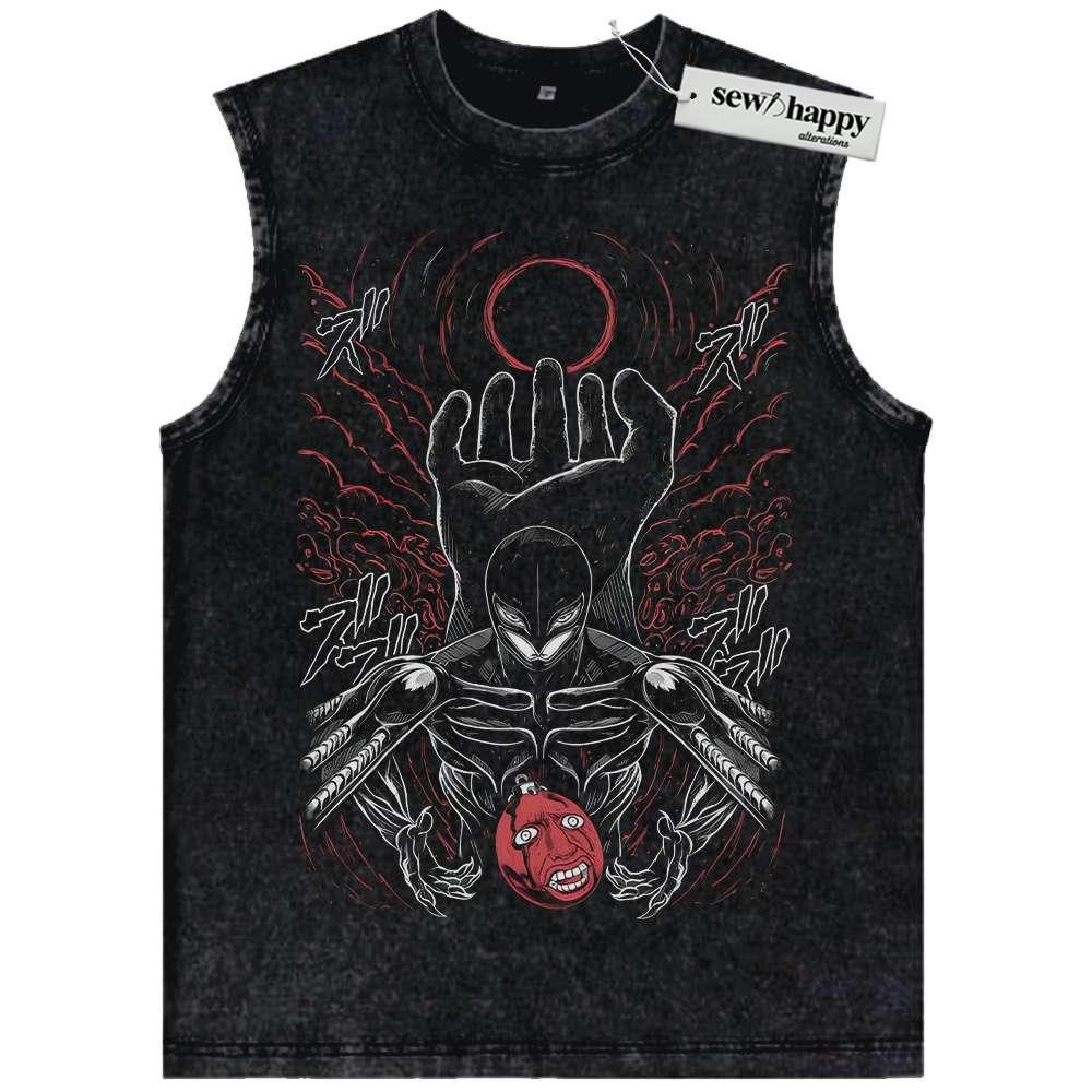 Wash Tank Top Griffith Tank Top, Berserk Tank Top, Anime Tank Top, Vintage Tank Top
