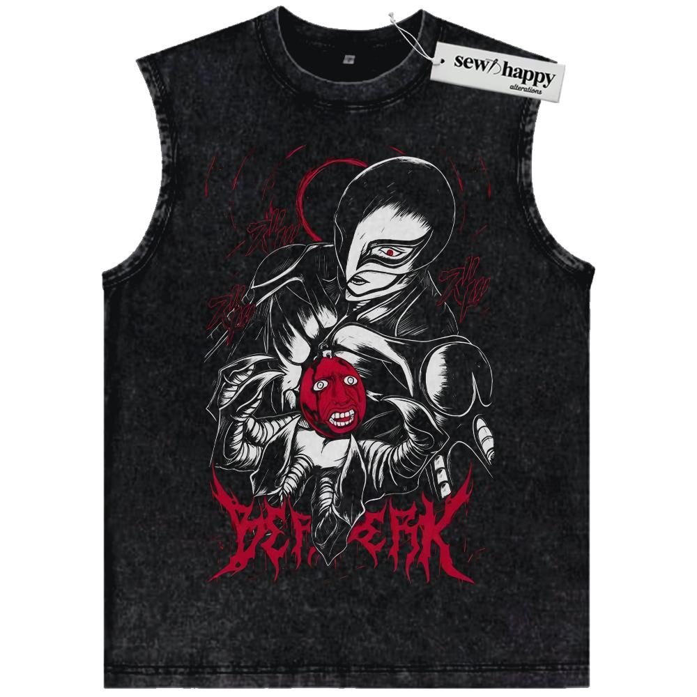 Wash Tank Top Griffith Tank Top, Berserk Tank Top, Anime Tank Top, Vintage Tank Top