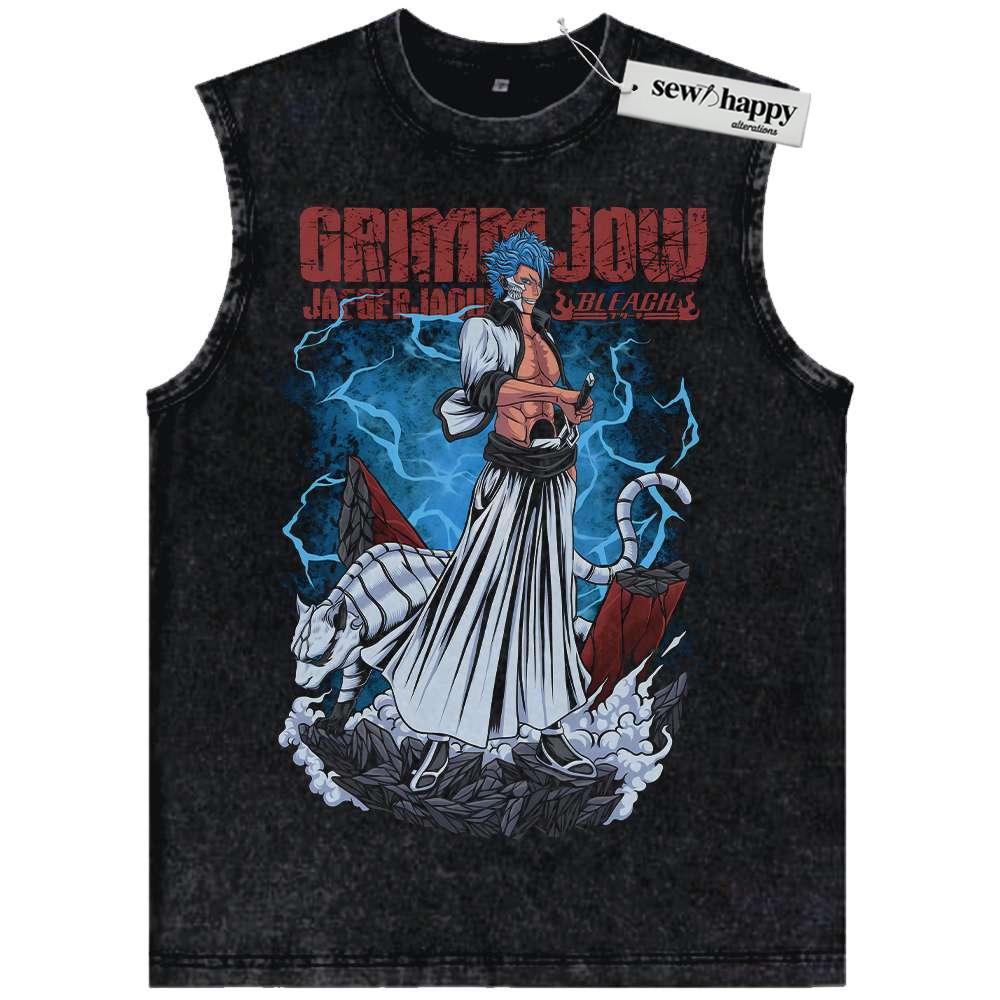 Wash Tank Top Grimmjow Jaegerjaquez Tank Top, Bleach Tank Top, Anime Tank Top, Vintage Tank Top