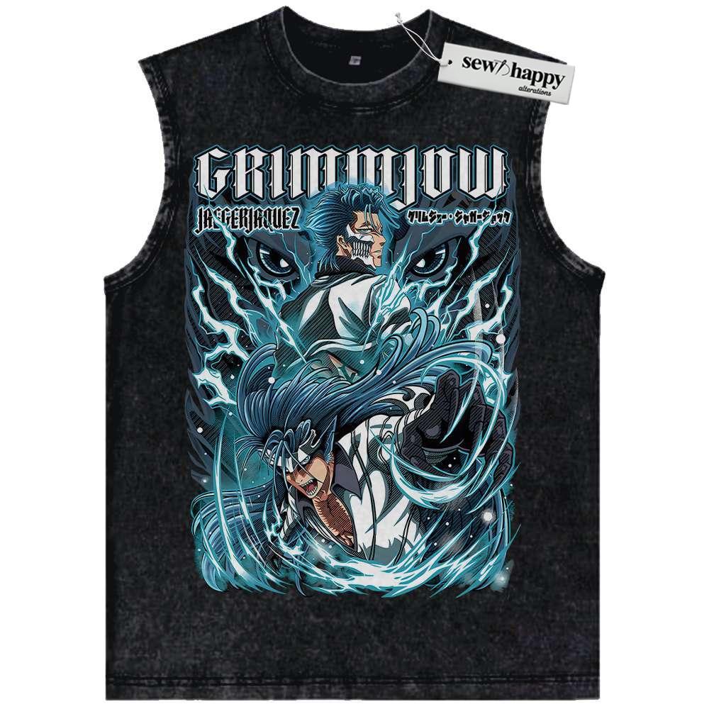 Wash Tank Top Grimmjow Jaegerjaquez Tank Top, Bleach Tank Top, Anime Tank Top, Vintage Tank Top