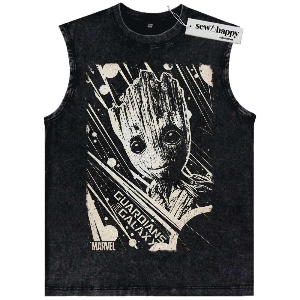 Wash Tank Top Groot Tank Top, Marvel Comics Tank Top, Vintage Tank Top