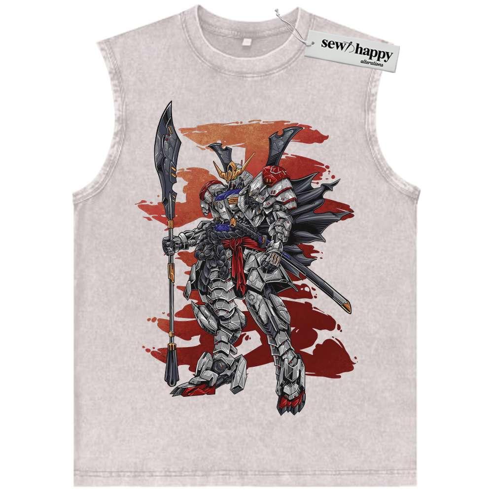 Wash Tank Top Gundam Tank Top, Anime Tank Top,Vintage Tank Top