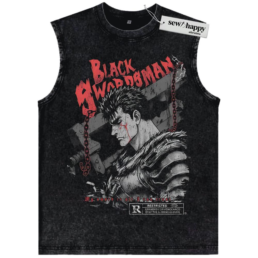 Wash Tank Top Guts Tank Top, Berserk Tank Top, Anime Tank Top, Vintage Tank Top