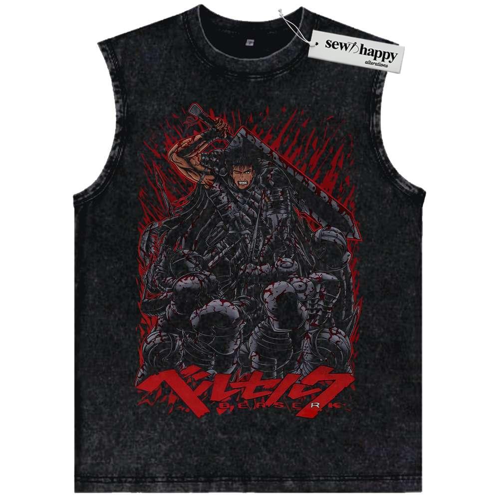 Wash Tank Top Guts Tank Top, Berserk Tank Top, Anime Tank Top, Vintage Tank Top