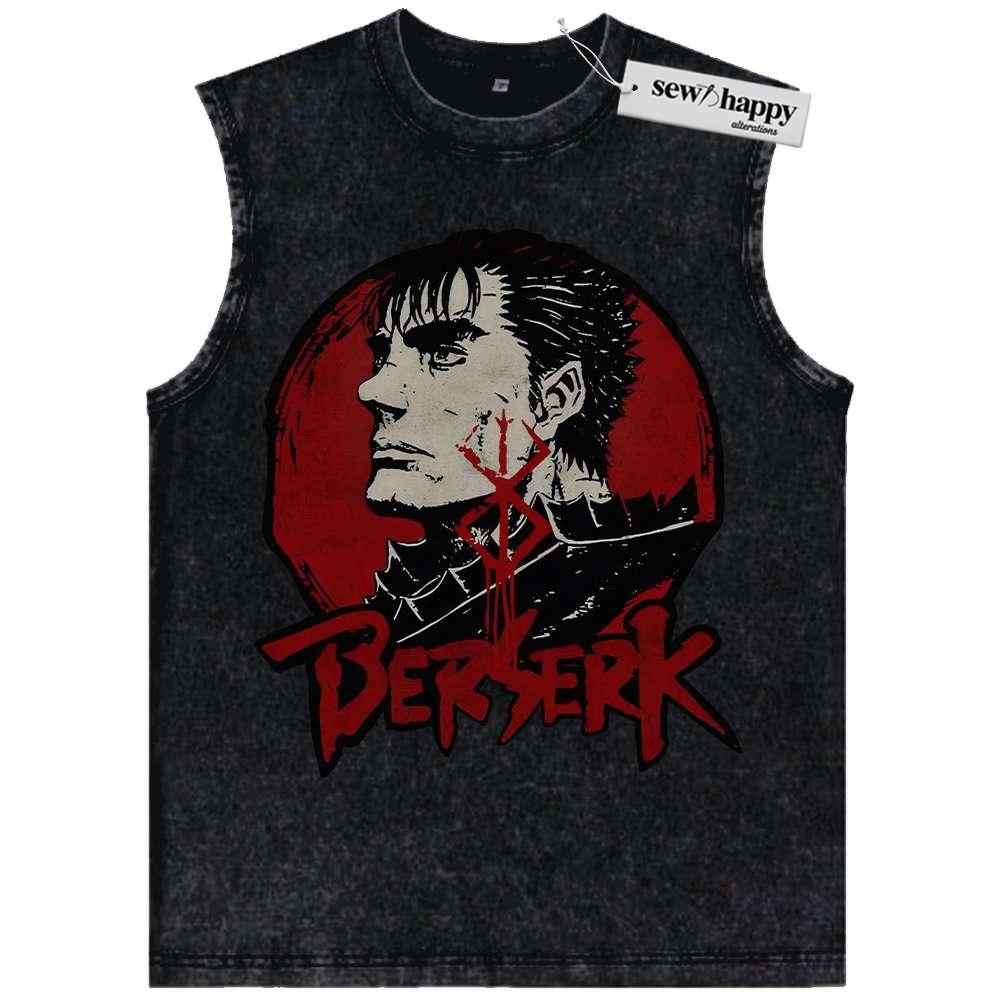 Wash Tank Top Guts Tank Top, Berserk Tank Top, Anime Tank Top, Vintage Tank Top