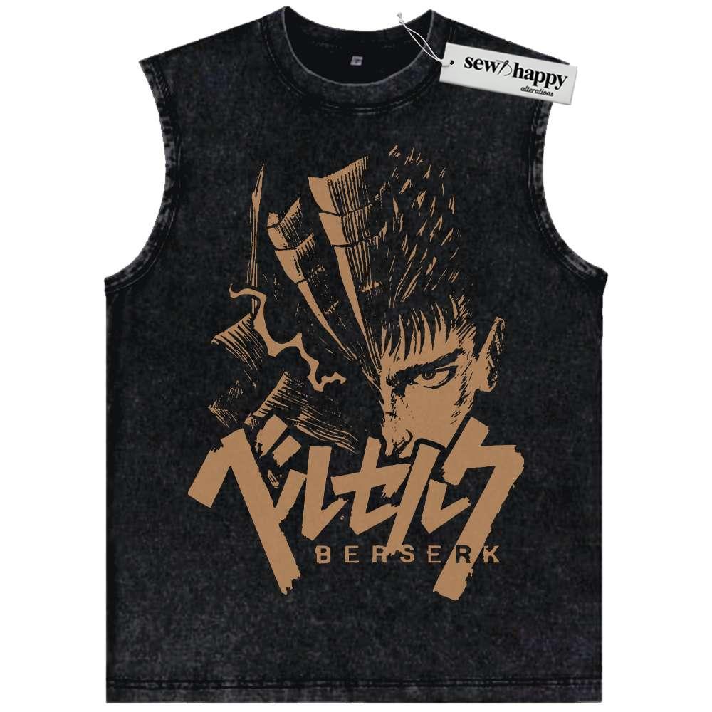 Wash Tank Top Guts Tank Top, Berserk Tank Top, Anime Tank Top, Vintage Tank Top