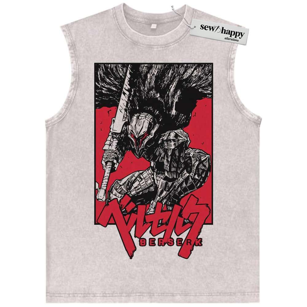Wash Tank Top Guts Tank Top, Berserk Tank Top, Anime Tank Top, Vintage Tank Top