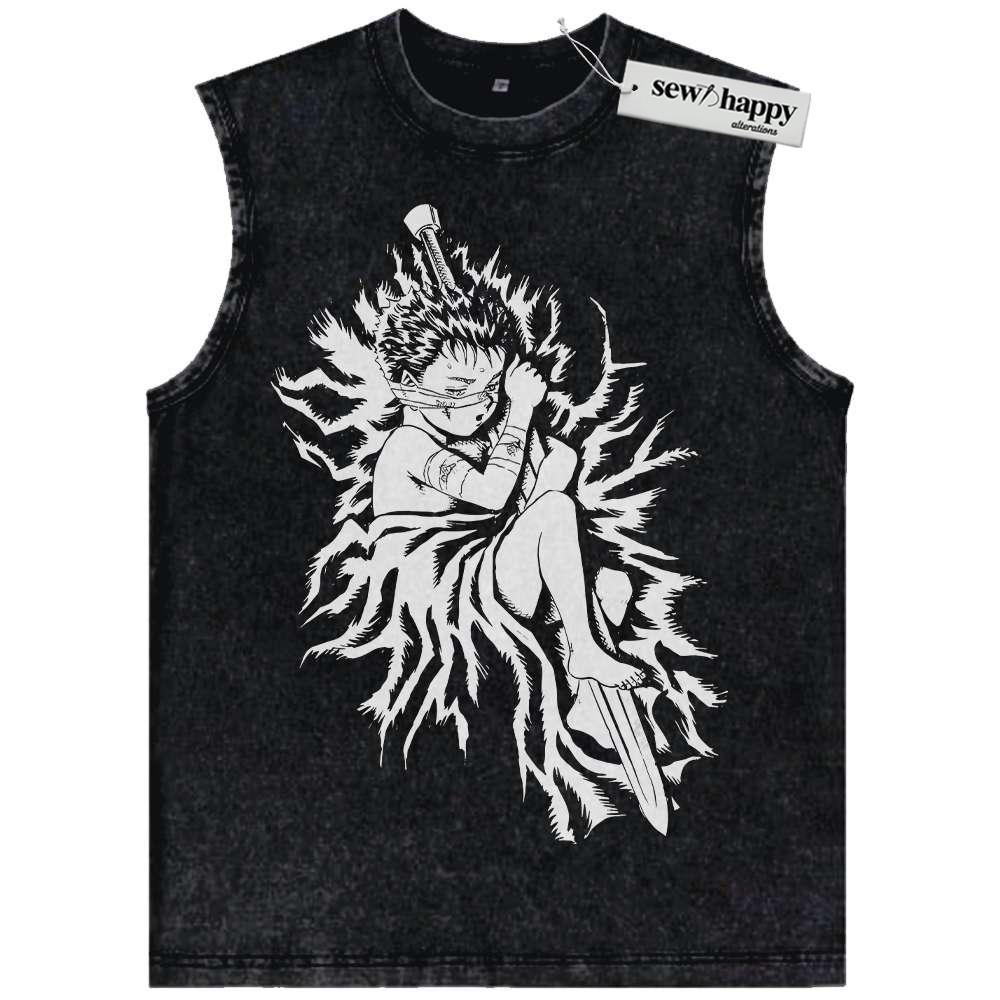 Wash Tank Top Guts Tank Top, Berserk Tank Top, Anime Tank Top, Vintage Tank Top