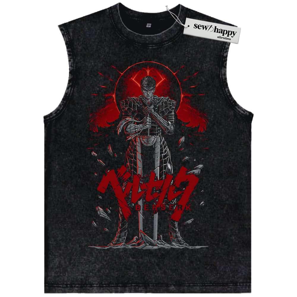 Wash Tank Top Guts Tank Top, Berserk Tank Top, Anime Tank Top, Vintage Tank Top