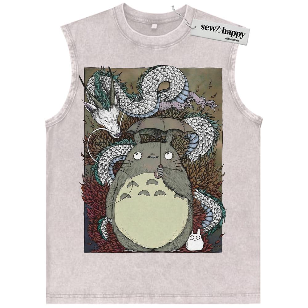 Wash Tank Top Haku Tank Top, Spirited Away Tank Top, My Neighbor Totoro Tank Top, Studio Ghibli Tank Top, Anime Tank Top, Vintage Tank Top