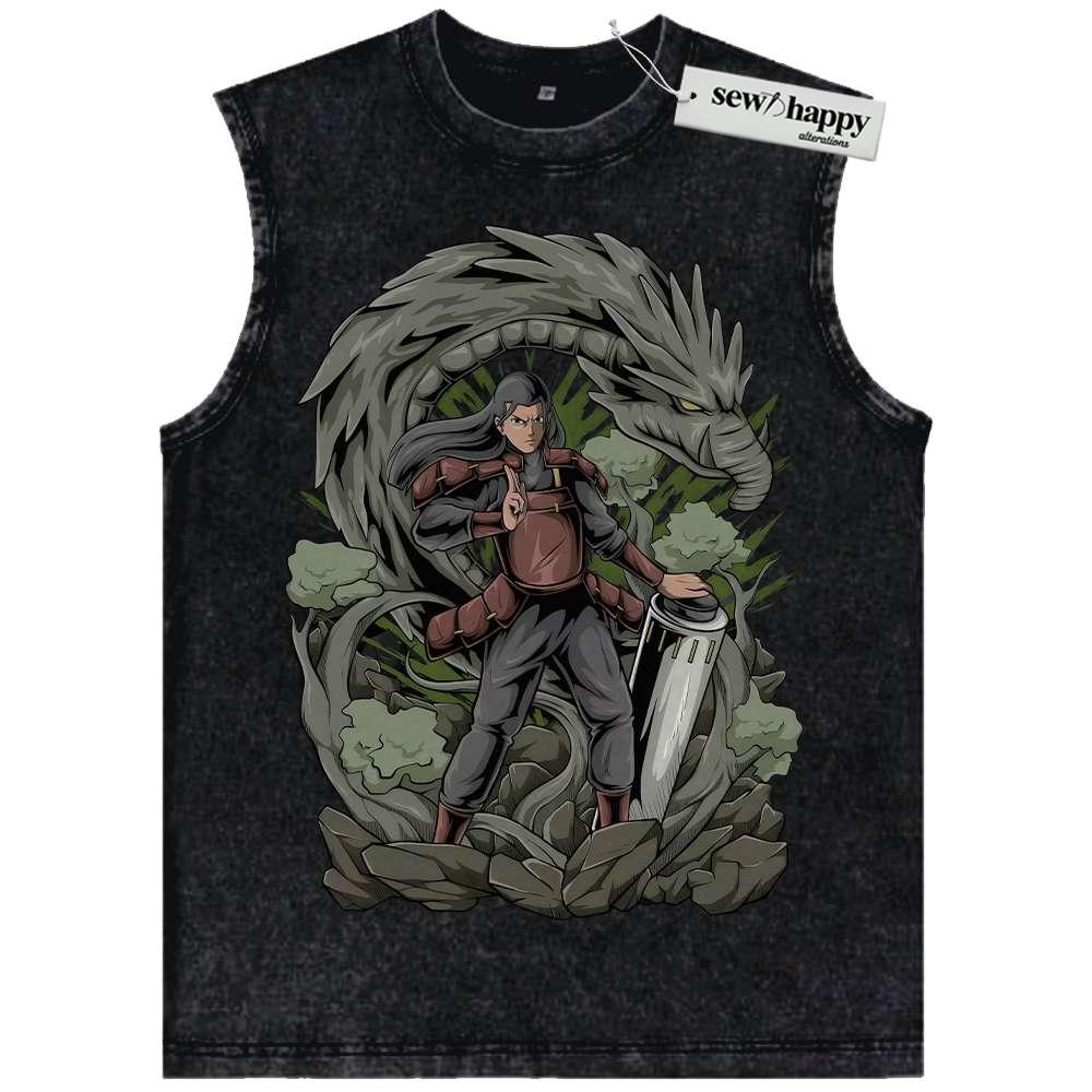 Wash Tank Top Hashirama Senju Tank Top, Naruto Tank Top, Anime Tank Top, Vintage Tank Top