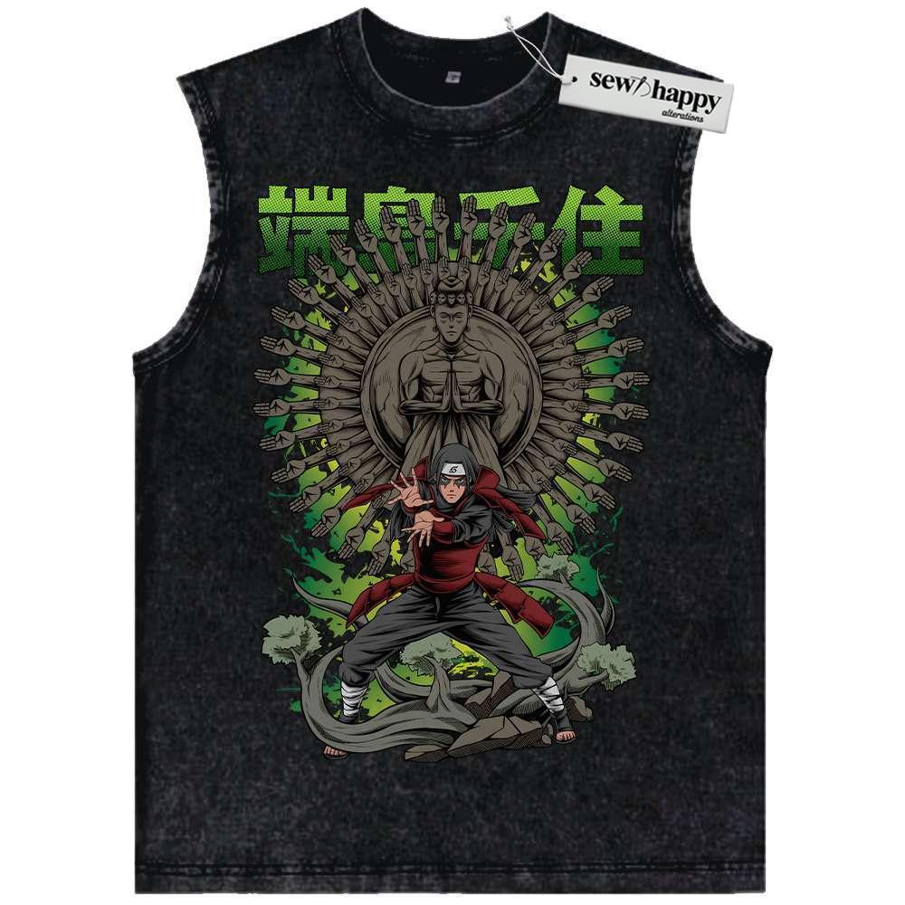 Wash Tank Top Hashirama Senju Tank Top, Naruto Tank Top, Anime Tank Top, Vintage Tank Top