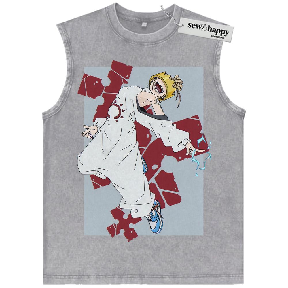 Wash Tank Top Haumea Tank Top, Fire Force Tank Top, Anime Tank Top, Vintage Tank Top