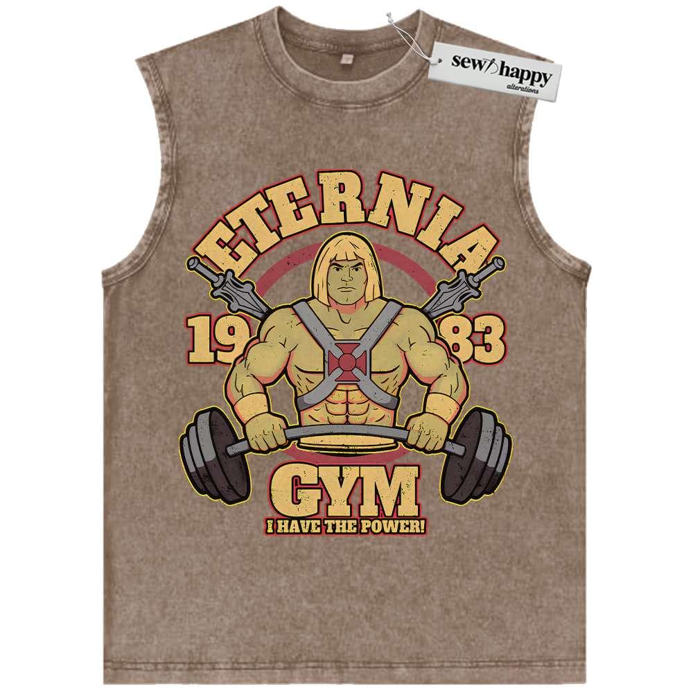 Wash Tank Top He-Man Tank Top, Masters of the Universe Tank Top, Animated Tank Top, Vintage Tank Top