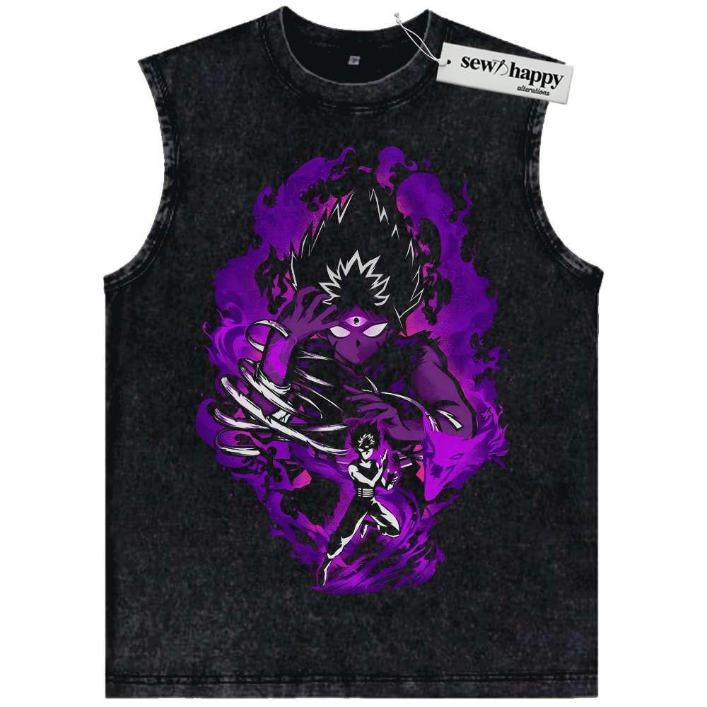 Wash Tank Top Hiei Tank Top, YuYu Hakusho Tank Top, Anime Tank Top, Vintage Tank Top