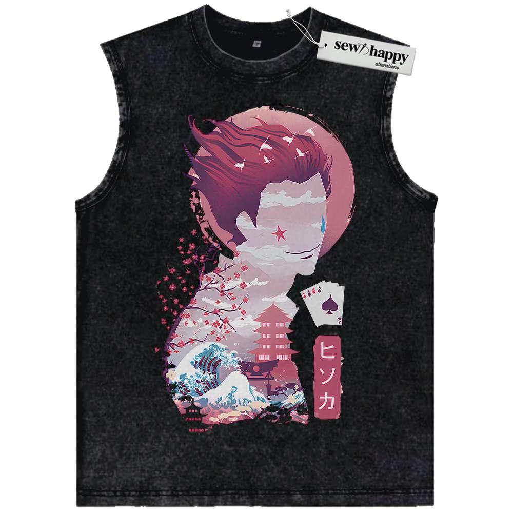 Wash Tank Top Hisoka Tank Top, Hunter x Hunter Tank Top, HxH Tank Top, Anime Tank Top, Vintage Tank Top