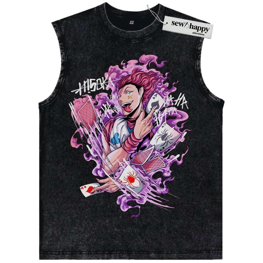 Wash Tank Top Hisoka Tank Top, Hunter x Hunter Tank Top, HxH Tank Top, Anime Tank Top, Vintage Tank Top