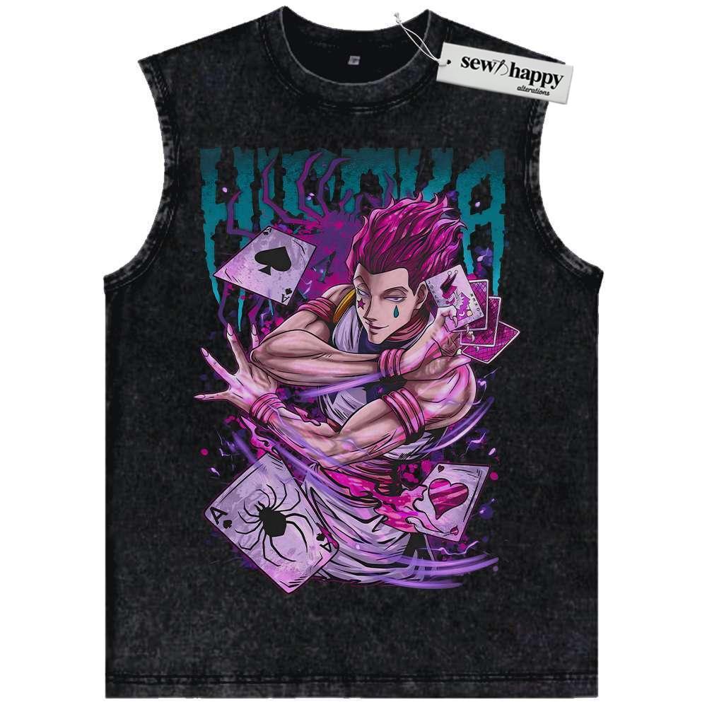 Wash Tank Top Hisoka Tank Top, Hunter x Hunter Tank Top, HxH Tank Top, Anime Tank Top, Vintage Tank Top