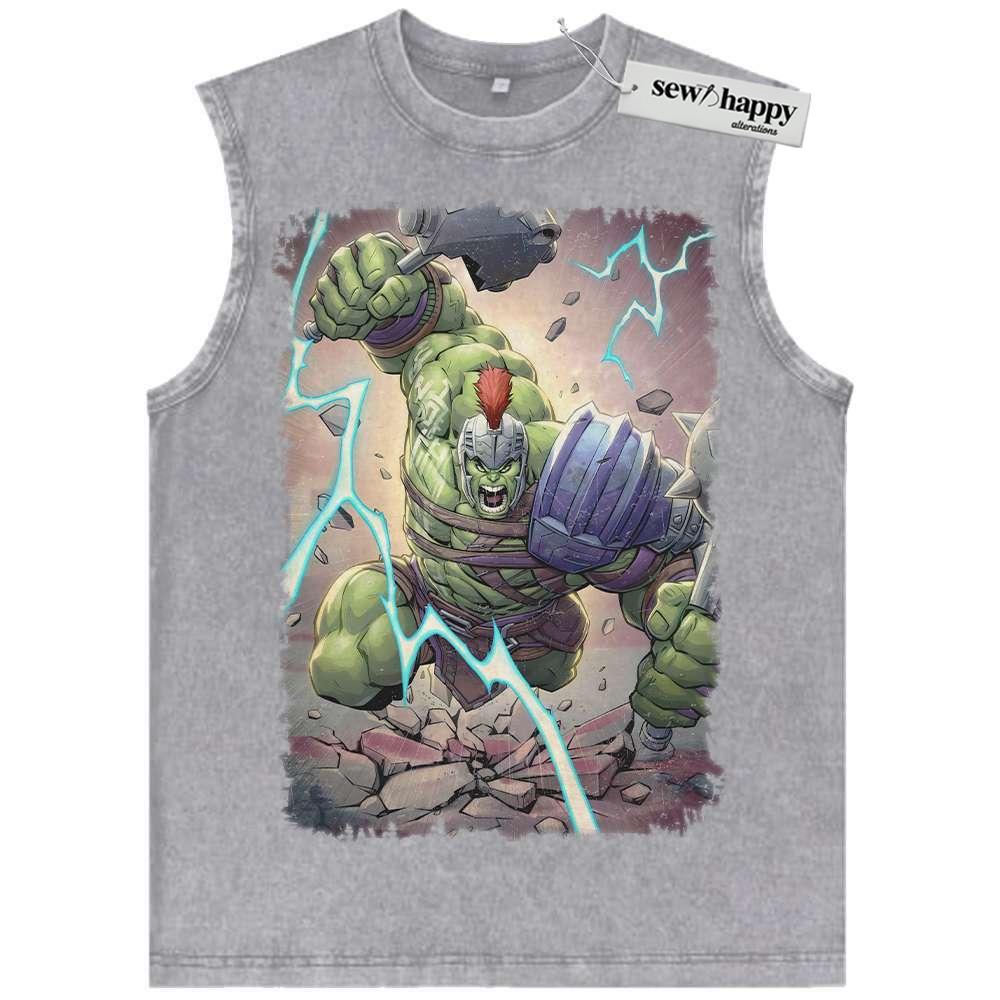 Wash Tank Top Hulk Tank Top, Marvel Comics Tank Top, Vintage Tank Top