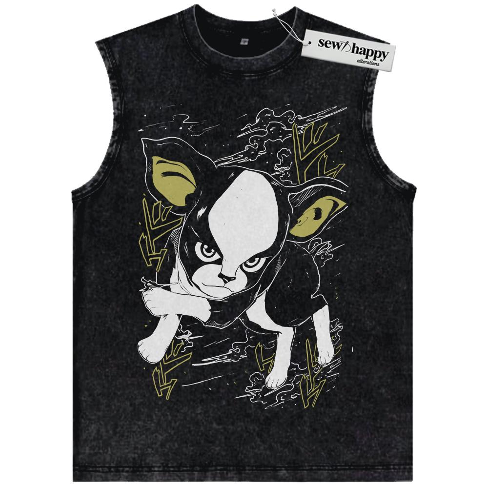 Wash Tank Top Iggy Tank Top, JoJo’s Bizarre Adventure Tank Top, Anime Tank Top, Vintage Tank Top