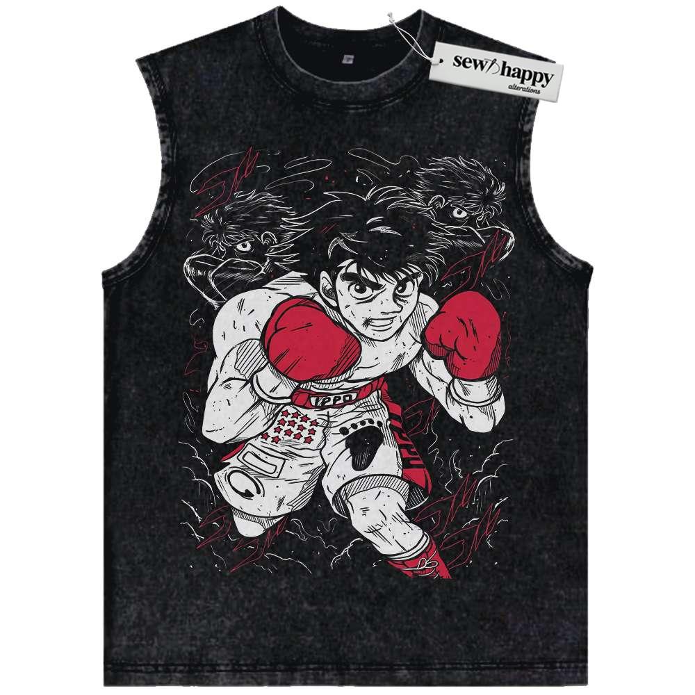 Wash Tank Top Ippo Makunouchi Tank Top, Hajime no Ippo Tank Top, Anime Tank Top, Vintage Tank Top