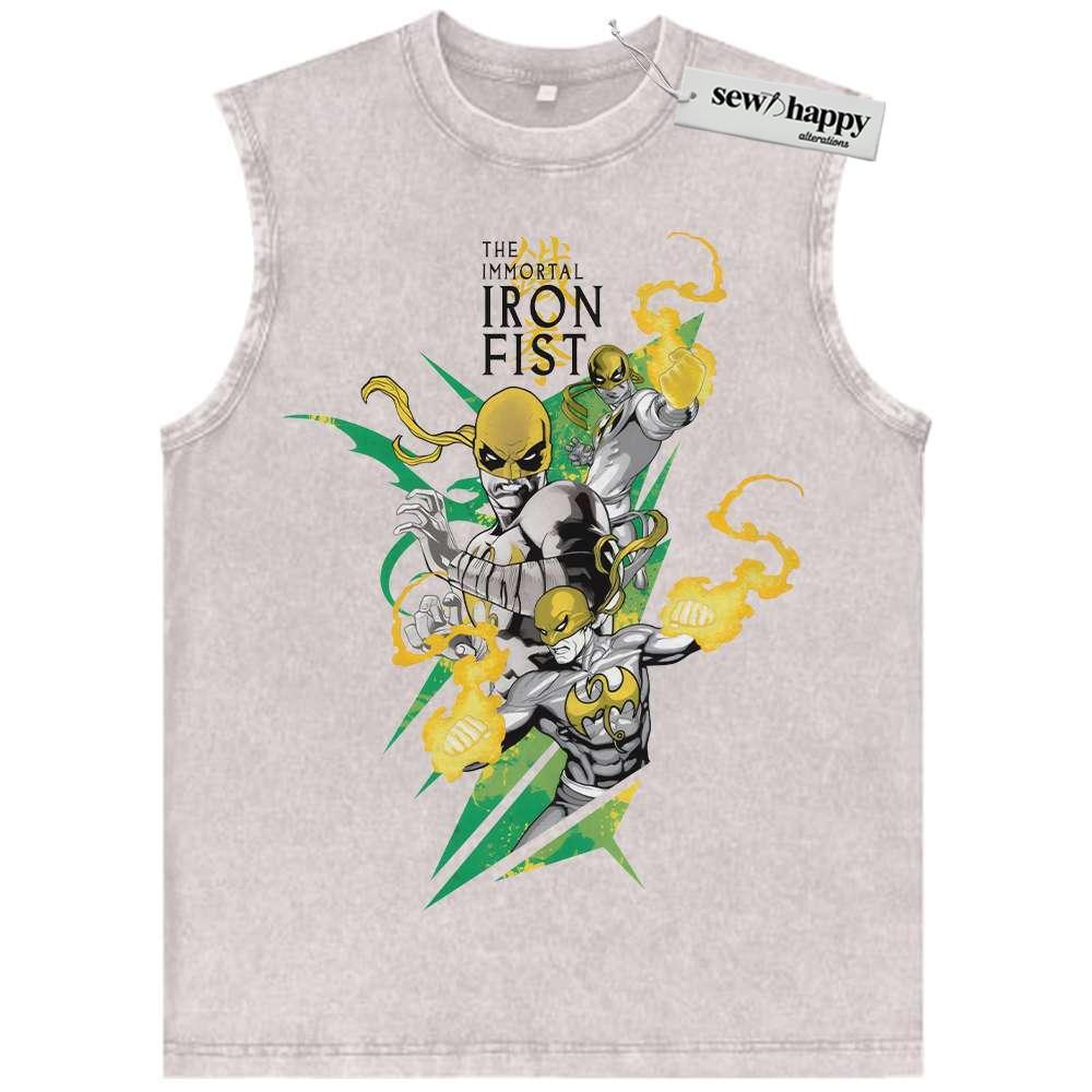 Wash Tank Top Iron Fist Tank Top, Marvel Comics Tank Top, Vintage Tank Top