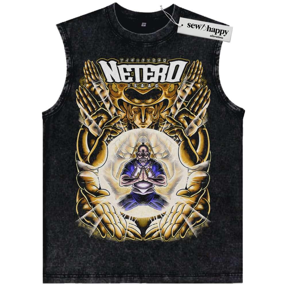 Wash Tank Top Isaac Netero Tank Top, Hunter x Hunter Tank Top, HxH Tank Top, Anime Tank Top, Vintage Tank Top