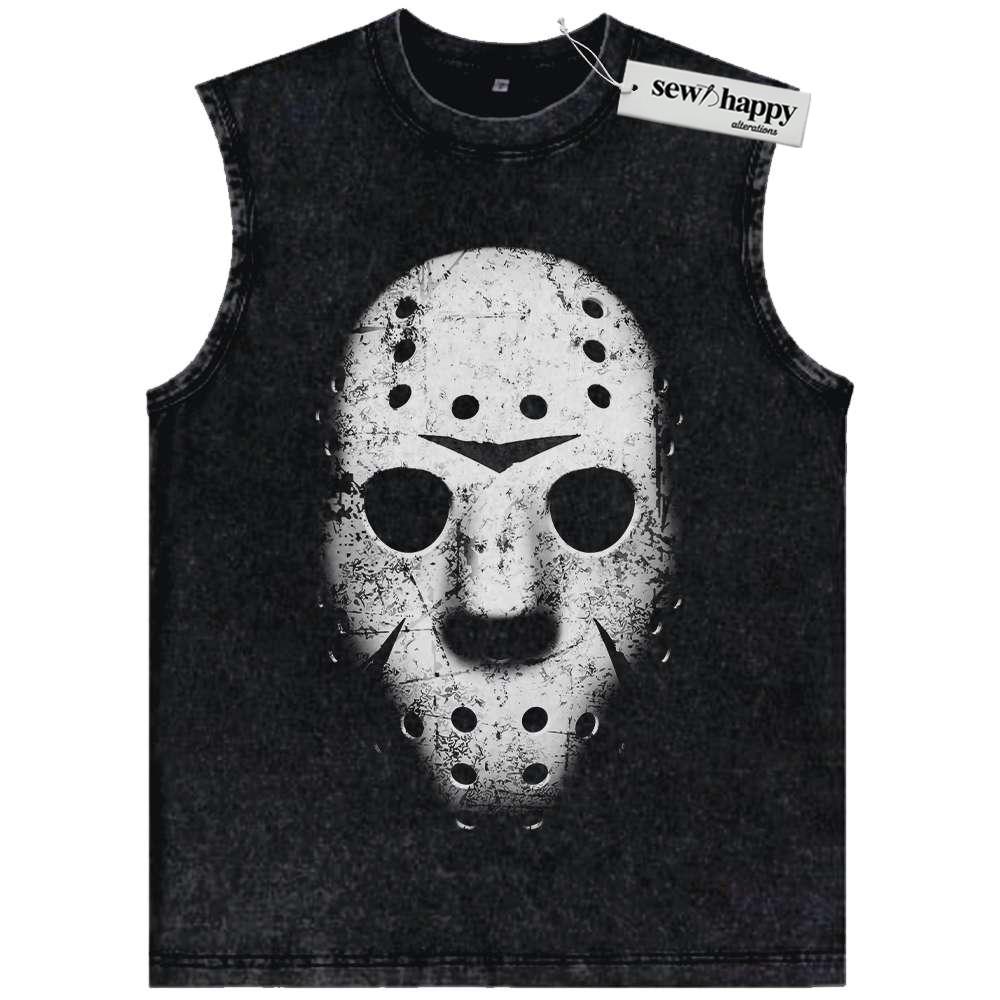 Wash Tank Top Jason Voorhees Tank Top, Friday the 13th Tank Top, Halloween Tank Top, Horror Tank Top, Vintage Tank Top