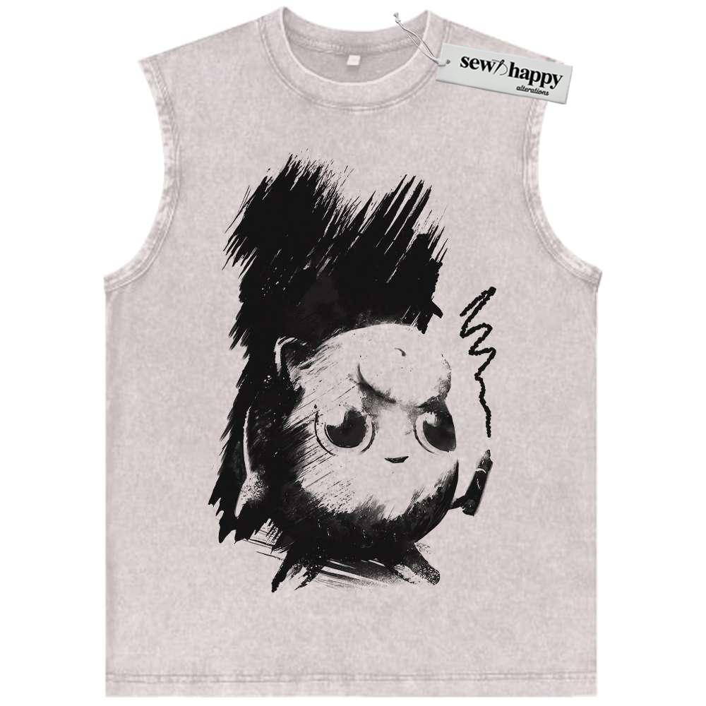 Wash Tank Top Jigglypuff Tank Top, Pokemon Tank Top, Anime Tank Top, Vintage Tank Top