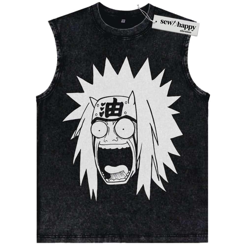 Wash Tank Top Jiraiya Tank Top, Naruto Tank Top, Anime Tank Top, Vintage Tank Top
