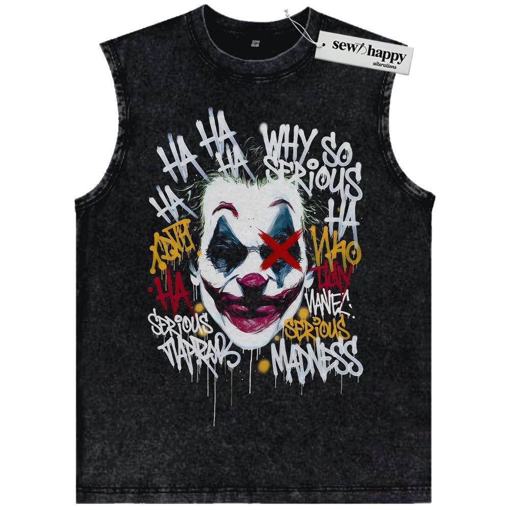 Wash Tank Top Joker Tank Top, Movie Tank Top, Vintage Tank Top