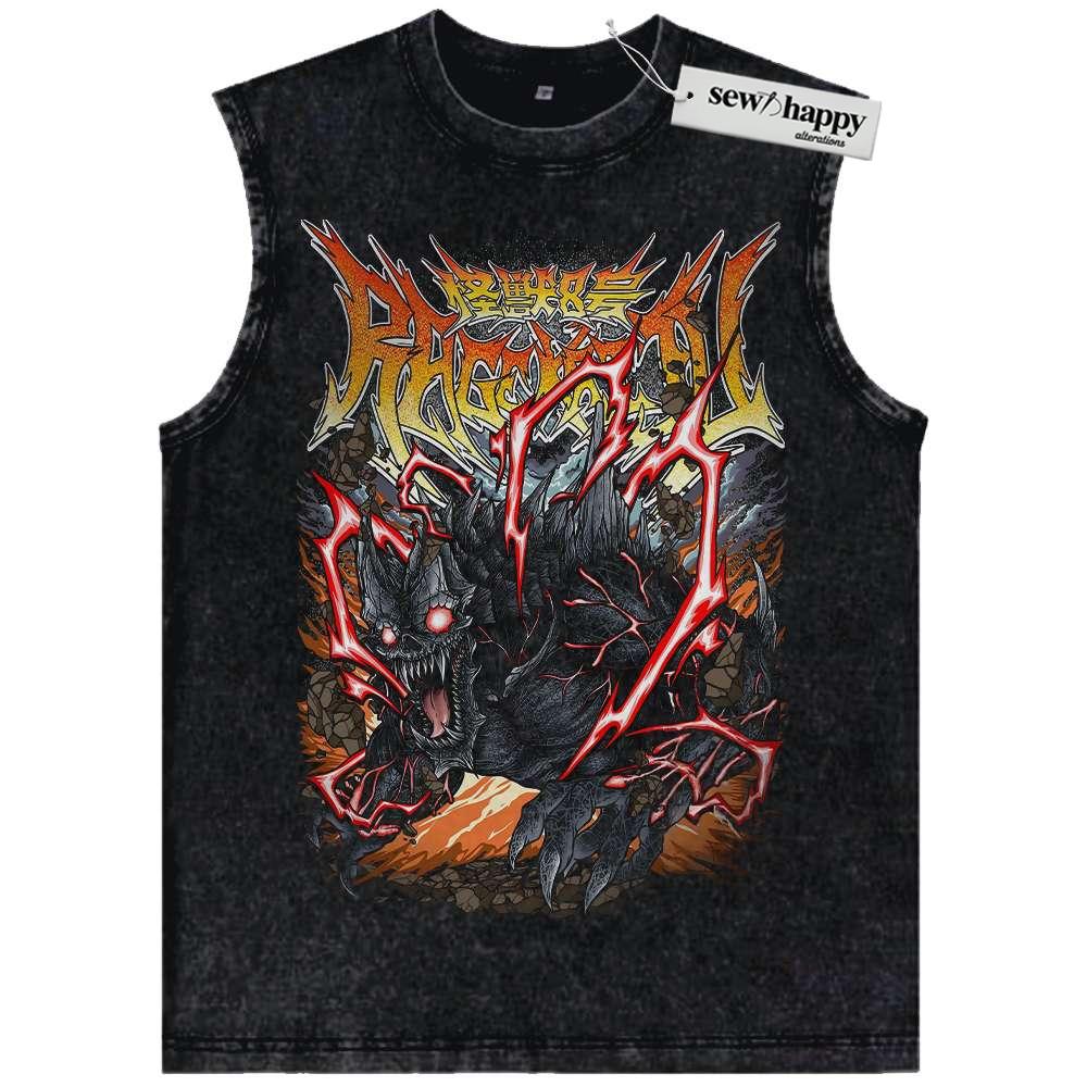 Wash Tank Top Kafka Hibino Tank Top, Kaiju No. 8 Tank Top, Anime Tank Top, Vintage Tank Top