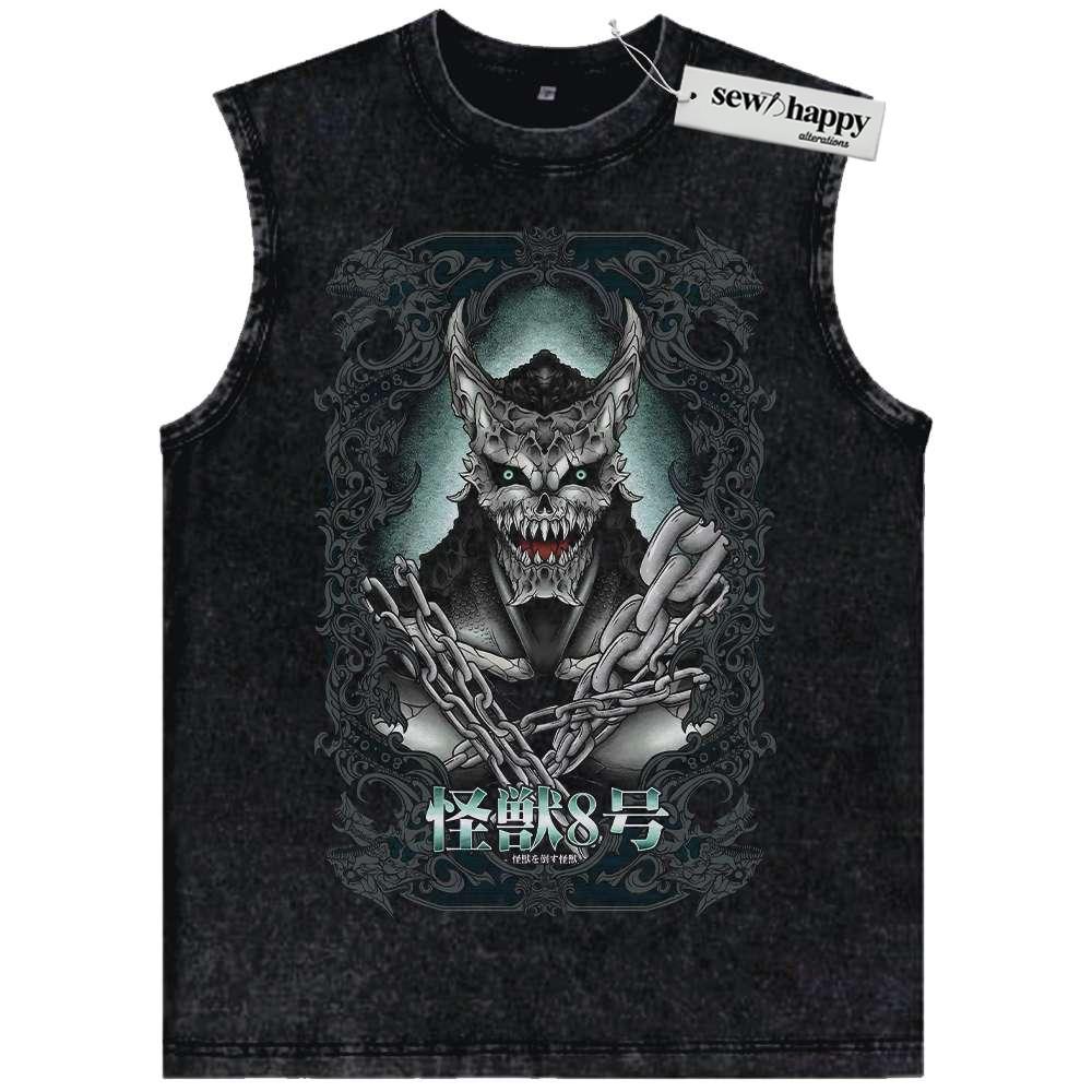 Wash Tank Top Kafka Hibino Tank Top, Kaiju No. 8 Tank Top, Anime Tank Top, Vintage Tank Top