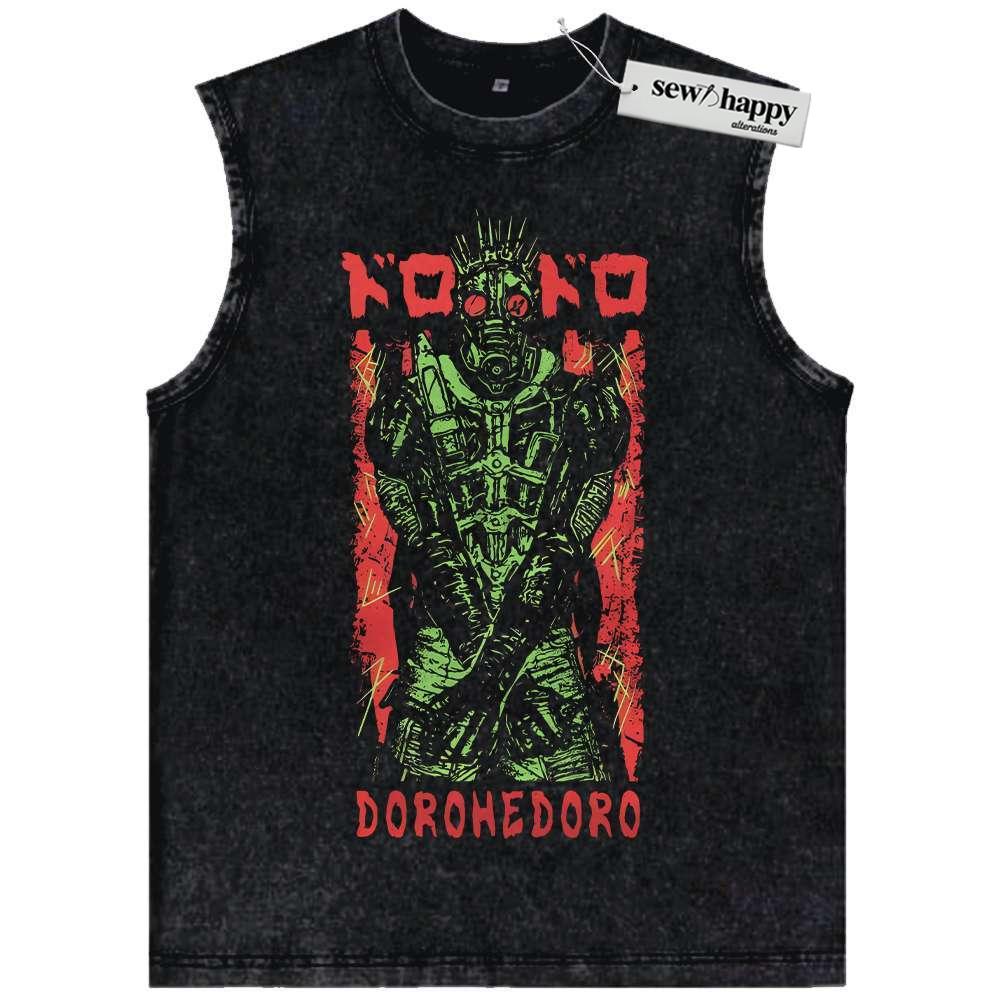 Wash Tank Top Kaiman Tank Top, Dorohedoro Tank Top, Anime Tank Top, Vintage Tank Top