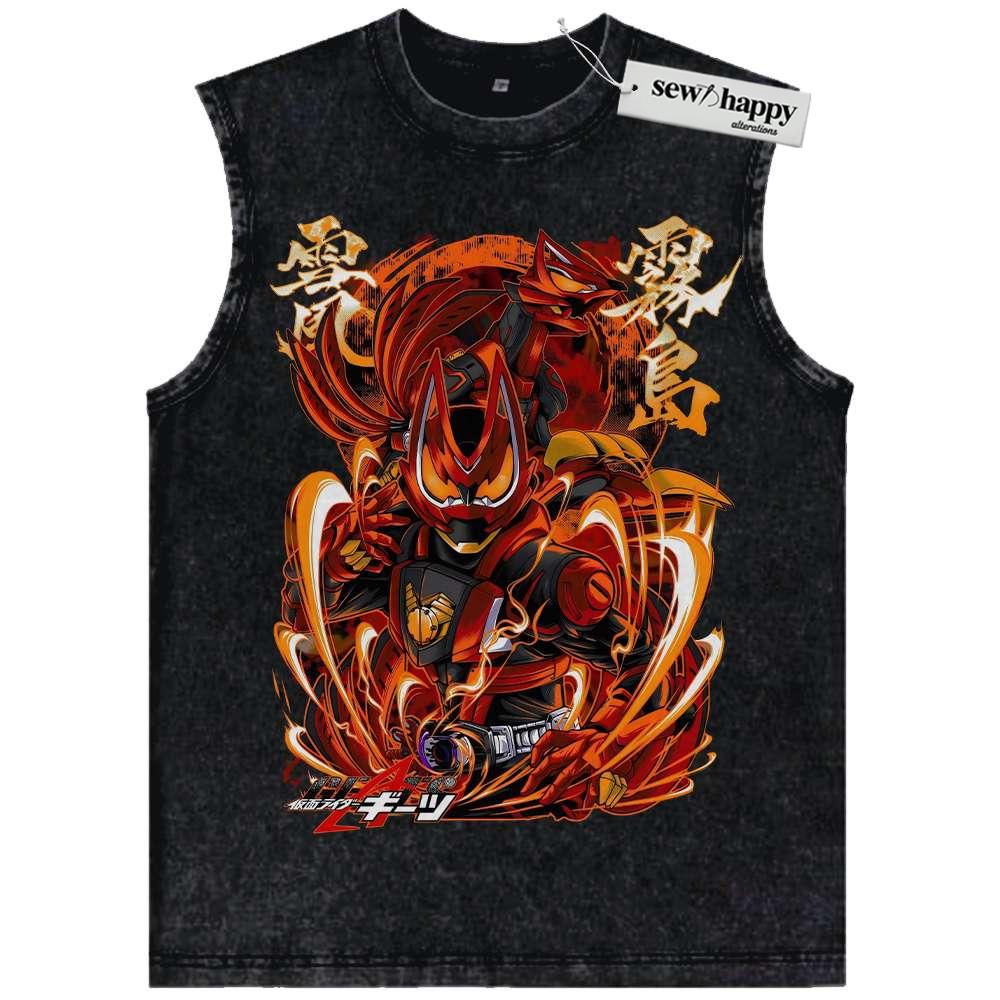 Wash Tank Top Kamen Rider Tank Top, Anime Tank Top, VintageTank Top