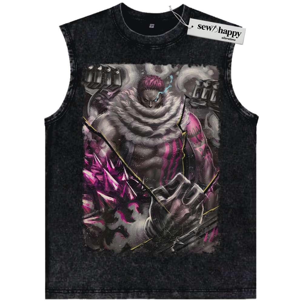 Wash Tank Top Katakuri Tank Top, One Piece Tank Top, Anime Tank Top, Vintage Tank Top