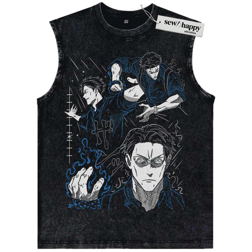 Wash Tank Top Kento Nanami Tank Top, Jujutsu Kaisen Tank Top, Anime Tank Top, Vintage Tank Top