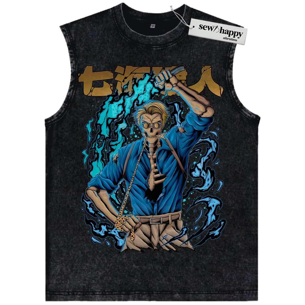 Wash Tank Top Kento Nanami Tank Top, Jujutsu Kaisen Tank Top, Anime Tank Top, Vintage Tank Top