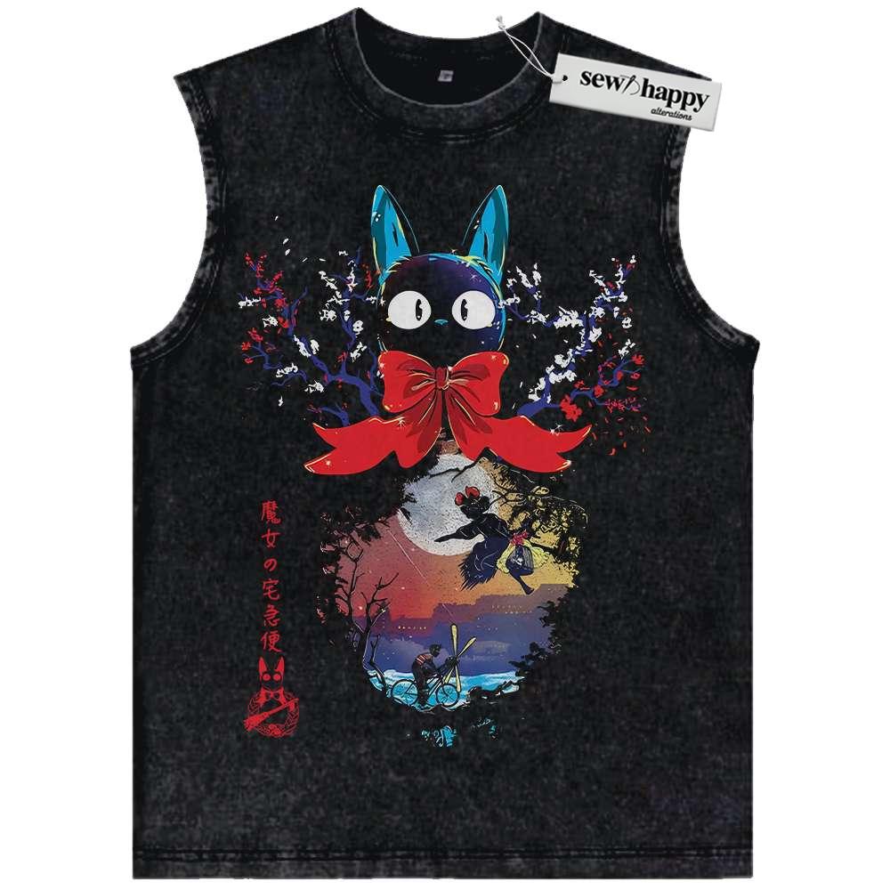 Wash Tank Top Kiki’s Delivery Service Tank Top, Studio Ghibli Tank Top, Anime Tank Top, Vintage Tank Top