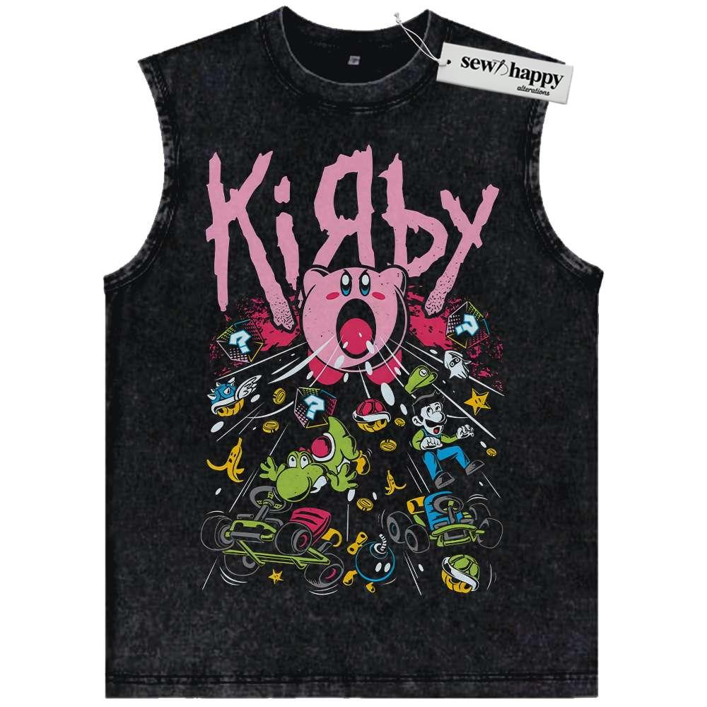 Wash Tank Top Kirby Tank Top, Game Tank Top, Vintage Tank Top
