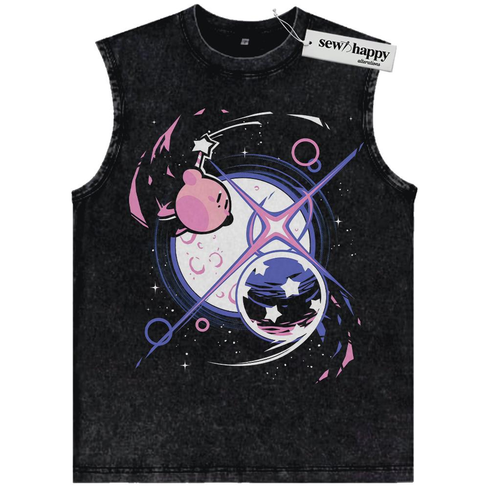 Wash Tank Top Kirby Tank Top, Game Tank Top, Vintage Tank Top