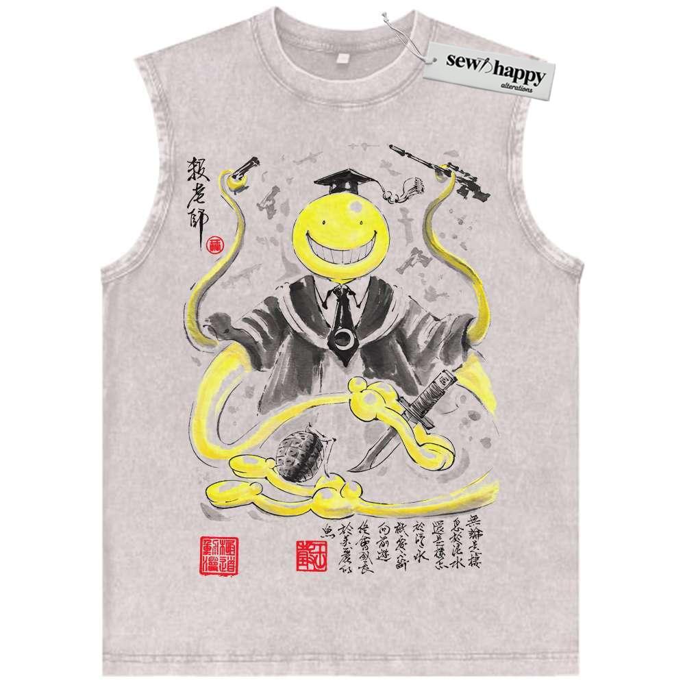 Wash Tank Top Korosensei Tank Top, Assassination Classroom Tank Top, Anime Tank Top, Vintage Tank Top