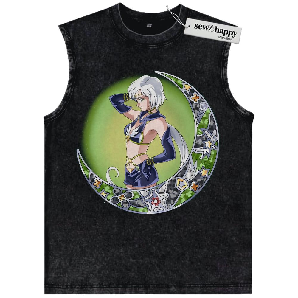 Wash Tank Top Kou Yaten Tank Top, Sailor Star Healer Tank Top, Sailor Moon Tank Top, Anime Tank Top, Vintage Tank Top