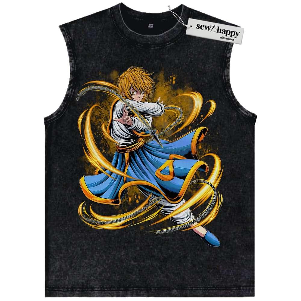 Wash Tank Top Kurapika Tank Top, Hunter x Hunter Tank Top, HxH Tank Top, Anime Tank Top, Vintage Tank Top
