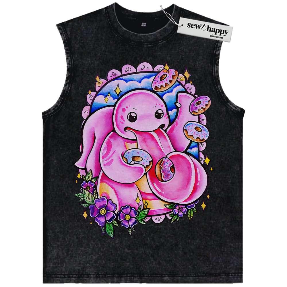 Wash Tank Top Lickitung Tank Top, Pokemon Tank Top,Anime Tank Top, Vintage Tank Top